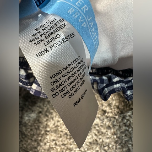 NWT DRAPER JAMES RSVP Ruffled Triangle Swim Top Size XL - Picture 6 of 7